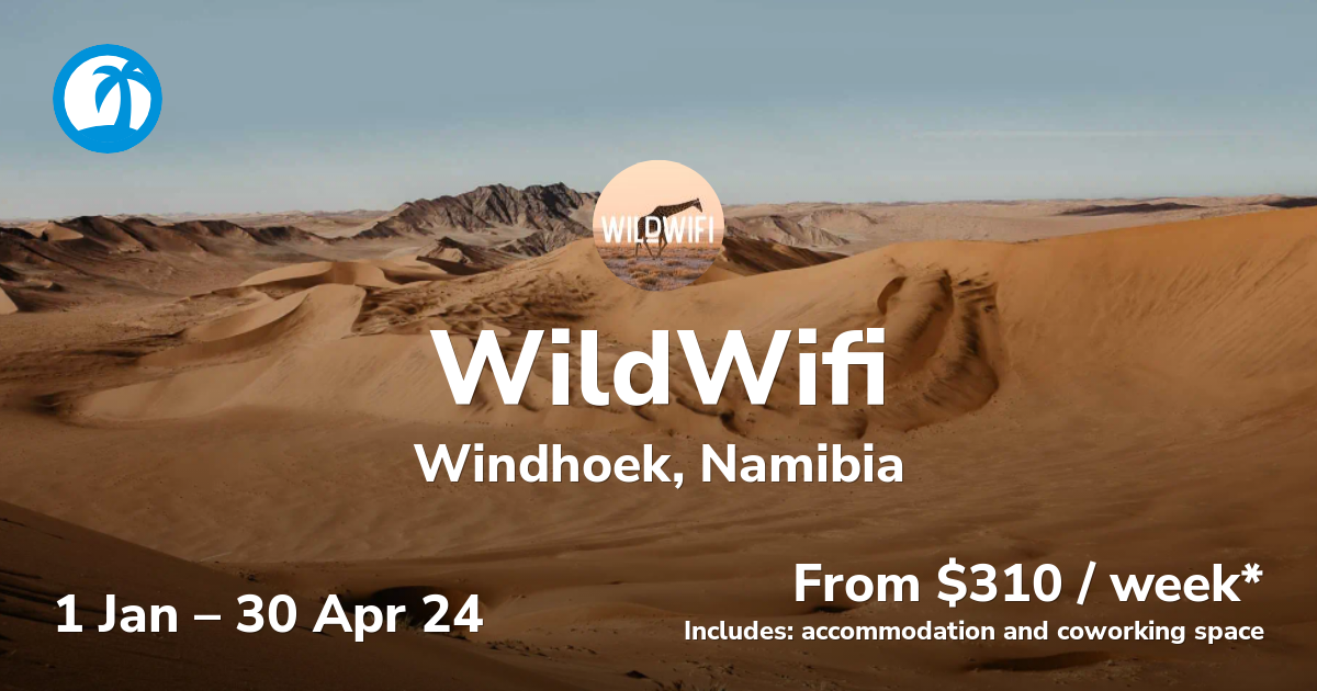 WildWifi Nomad Retreat In Windhoek Namibia Jan 2024   Windhoek Namibia Jan 2024 