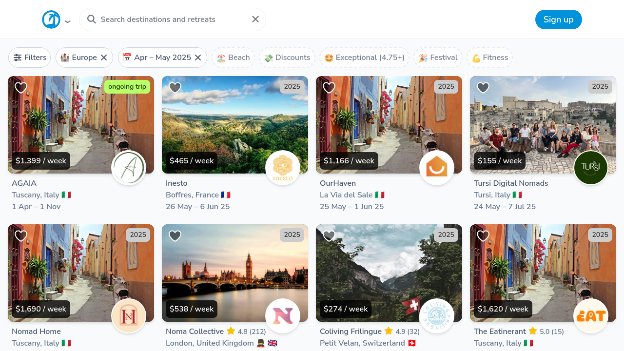 Best Digital Nomad Retreats in Europe from April to May 2025